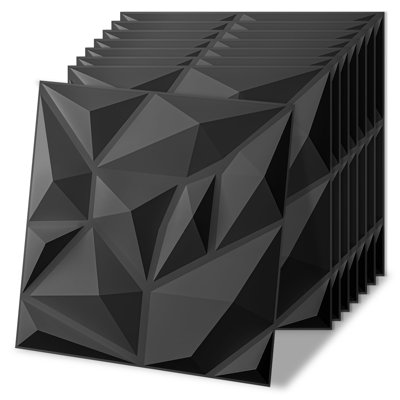 20 Pack Decorative 3D Wall Panels, 19 Sq.Feet PVC Interior Wall Decor For Office, Bedroom, Kitchen