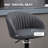 Swivel Upholstered Adjustable Height Counter Stool with Metal Frame-1626712990