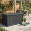 Grande boîte de rangement extérieure pour terrasse 230 gallons imperméable
