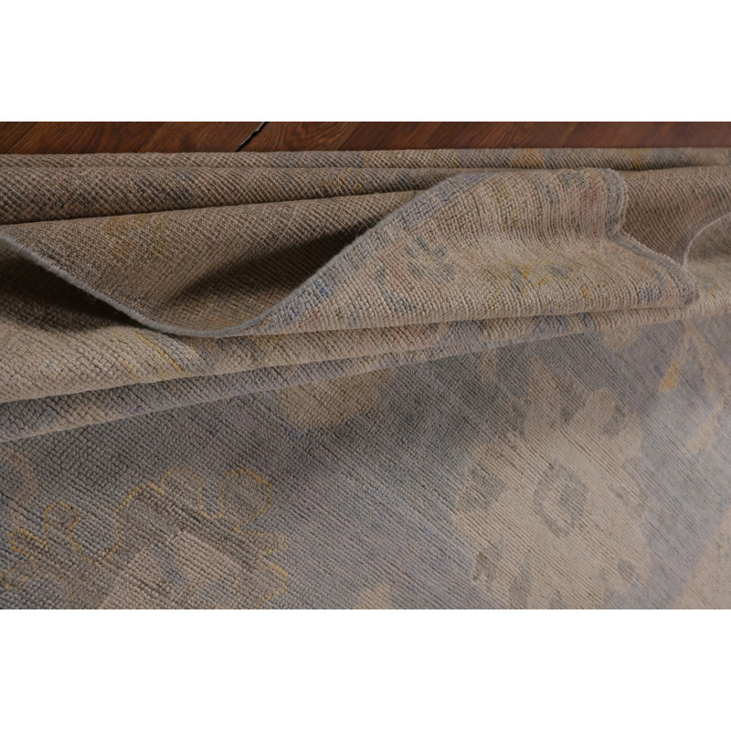 Vegetable Dye Oushak Turkish Area Rug 10
