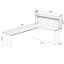 Bureau en bois massif brun en forme de L en acrylique-131411755-131411759