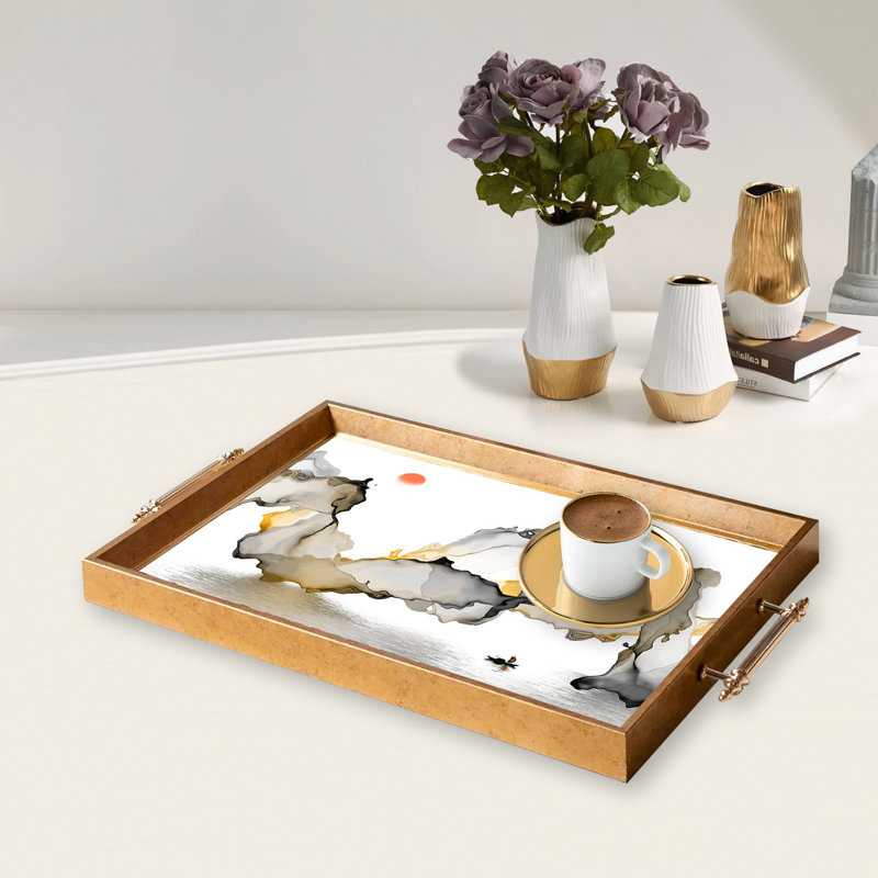Élégant plateau en verre de 19,7 po x 11,4 po x 1,4 po | Fabrication 100% verre durable | Facile à nettoyer avec un chiffon humide | Idéal pour le service, la présentation décorative et l'organisation | Ajout élégant à la décoration intérieure