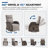 Serita Outdoor All-Weather PE Wicker Adjustable Reclining Lounge Chair With Cushions, Swivel Recliner Chair-1743075930-1743075932
