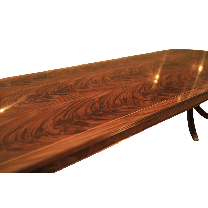 Custom Fit Classics Oval Mahogany Wood Dining Table