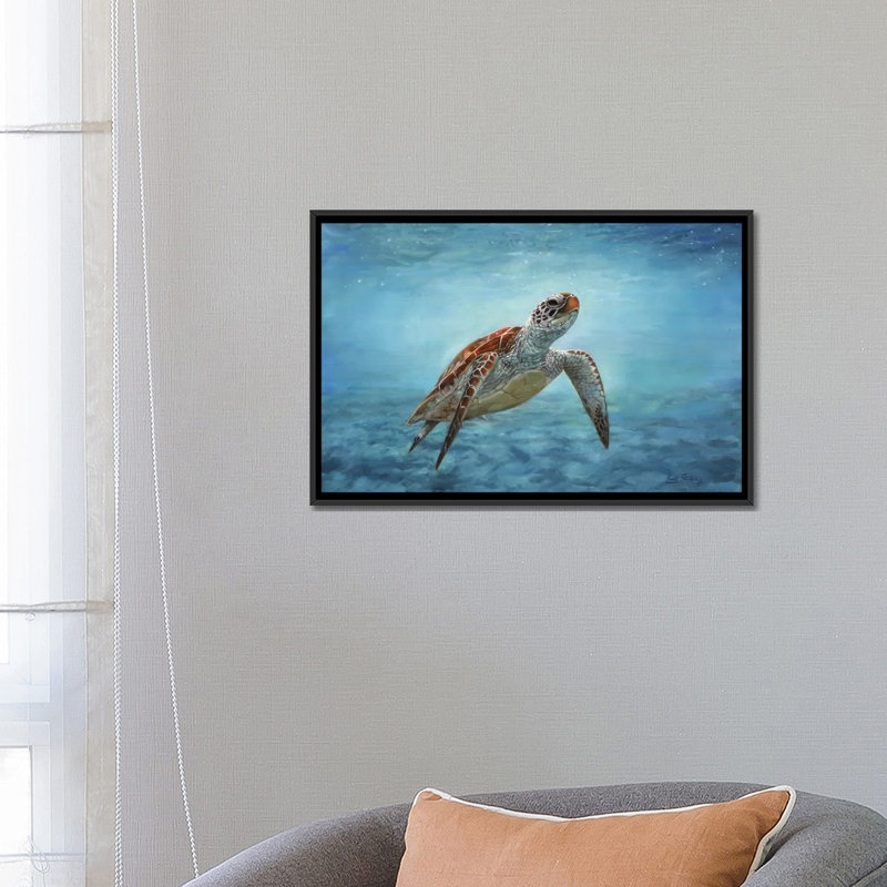 «The Juggler» par Iris Scott, impression sur toile, H 18 po x l 26 po x P 1,5 po, Toile avec cadre noir