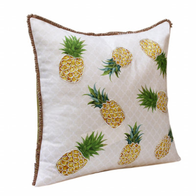 Polyester Blend Throw Square Pillow