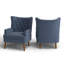 Fauteuil à oreilles rembourré de 30 po de large Adiza-1863771421
