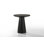 Jasper Ebony Black 22"W Round End Table With Pedestal Base