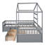 Lit simple avec 3 boîtes de rangement en gris-125281256