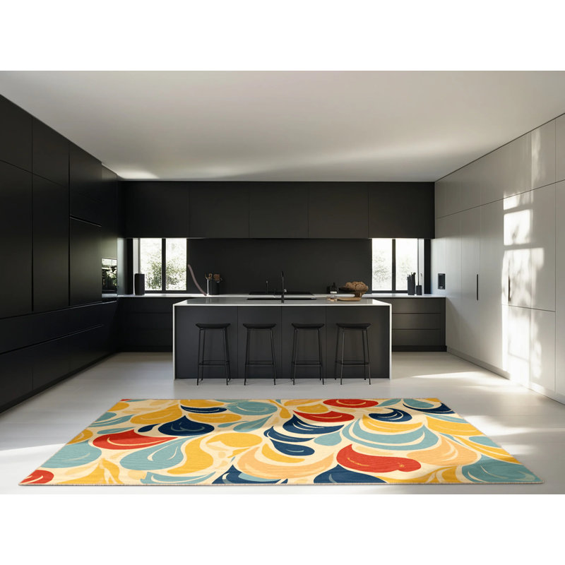 Flashy Stomp Rug, Square 3'