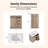 30" Single Bathroom Vanity In Light Oak With Porcelain Integrated Sink Top-127124856