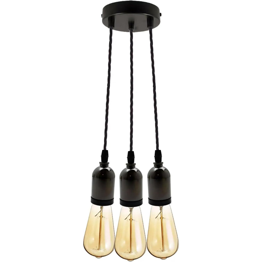 Antanasia 3 - Light Black Cluster Pendant