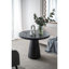 Table d'appoint ronde noire 22 x 22 x 25,5 po avec magnésium - pratique pour la table de chevet, la table d'appoint dans le vestibule, le support à plante ou la base de décoration de salon dans un élément polyvalent-774361786-774361787