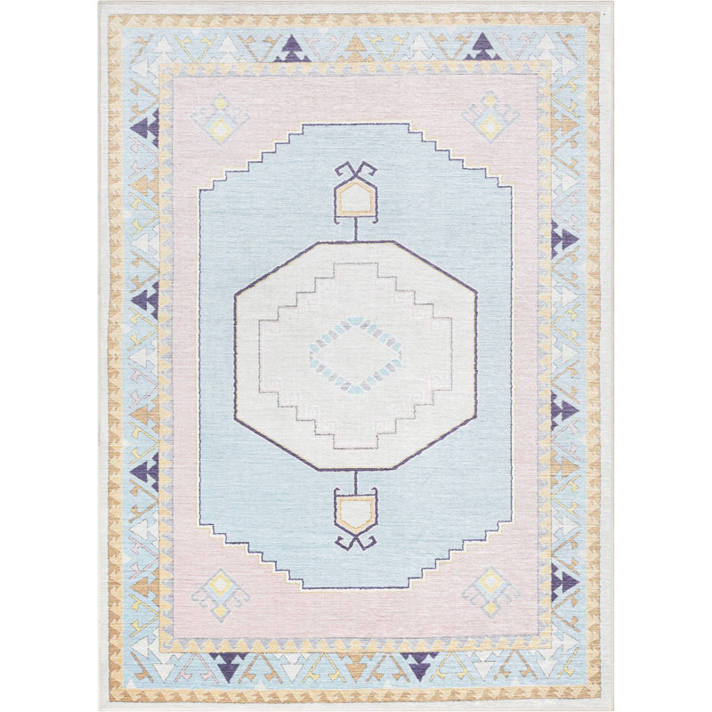 Tapis rose clair Cheriton, Rectangle 5 pi x 7 pi, Rose
