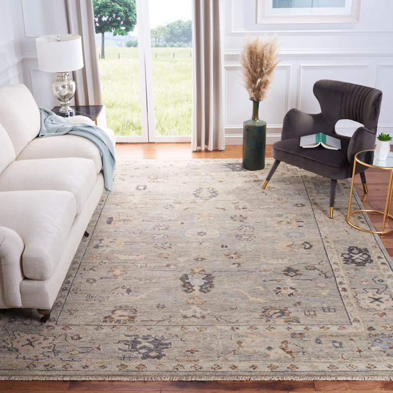 Samarkand 104 Area Rug In Grey, Rectangle 10' x 14'