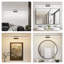 Luminaire de salle de bain moderne 39 po à DEL - Élégante applique murale en métal noir pour miroir, vestiaire ou lavabo-624574422-624574423