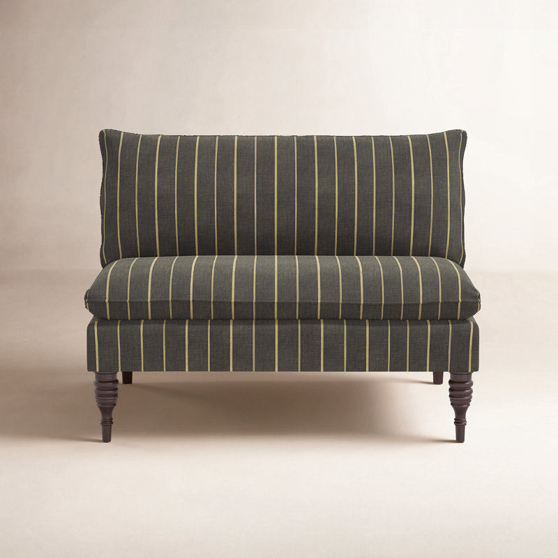 Cecelia 47'' Upholstered Loveseat, Texture Block Blue