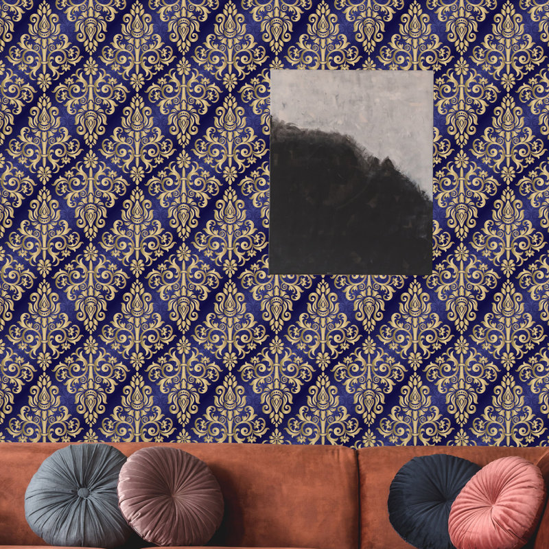 Rouleau de papier peint adhésif Osteen, 16.67" L x 25" W