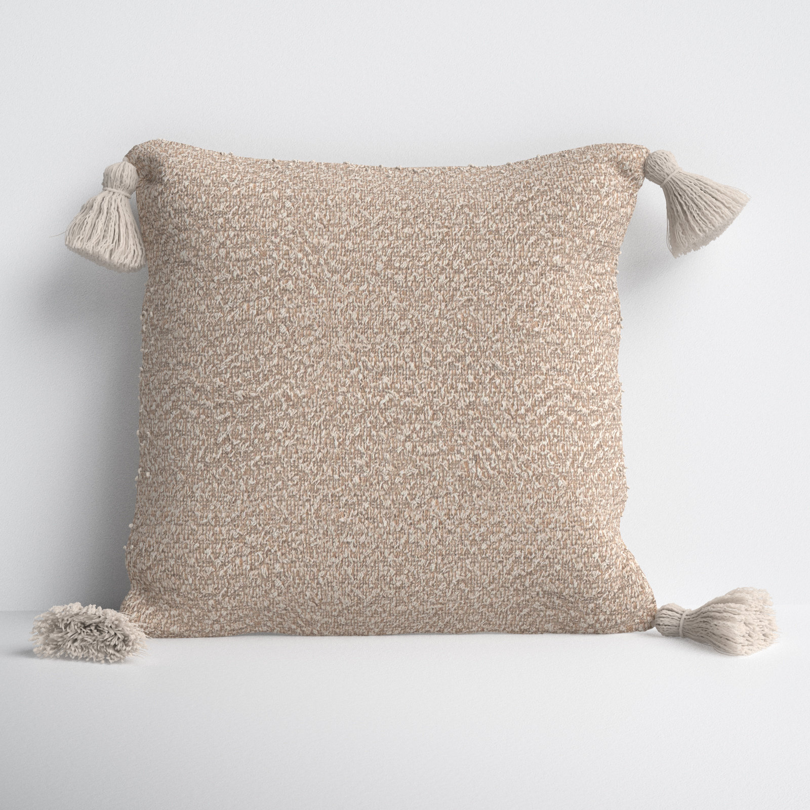 Mino Tassels Cotton Throw Pillow