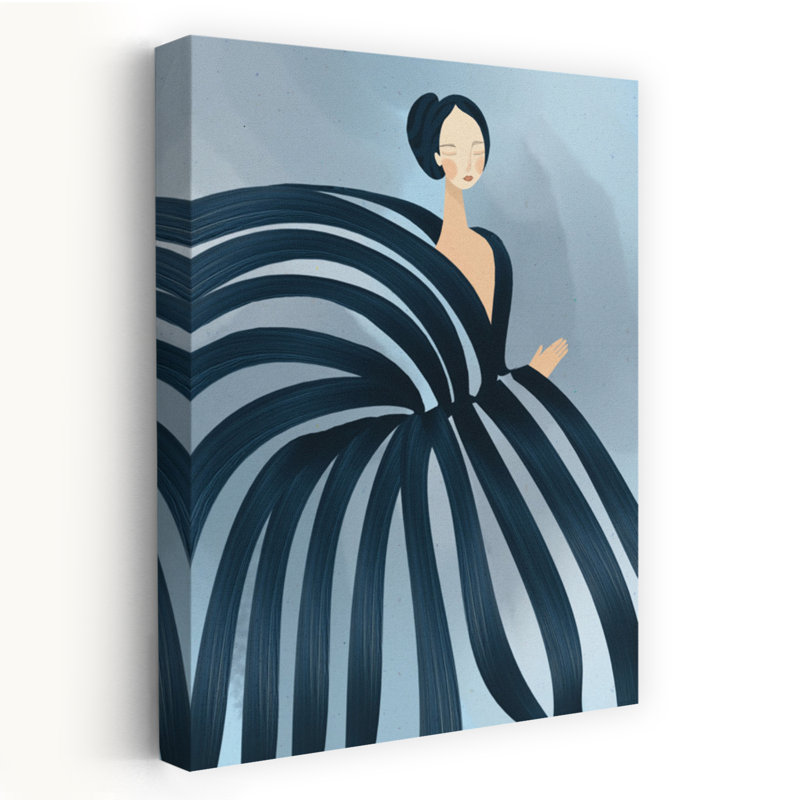 Art féminin abstrait féminin, H 18 po x l 12 po