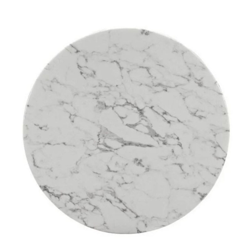 Praga Marble Dining Table, 28.5"H x 35"L x 35"W
