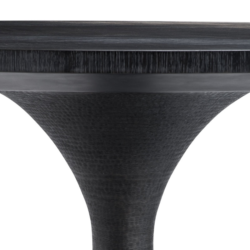 Melchior Round Dining Table, Charcoal