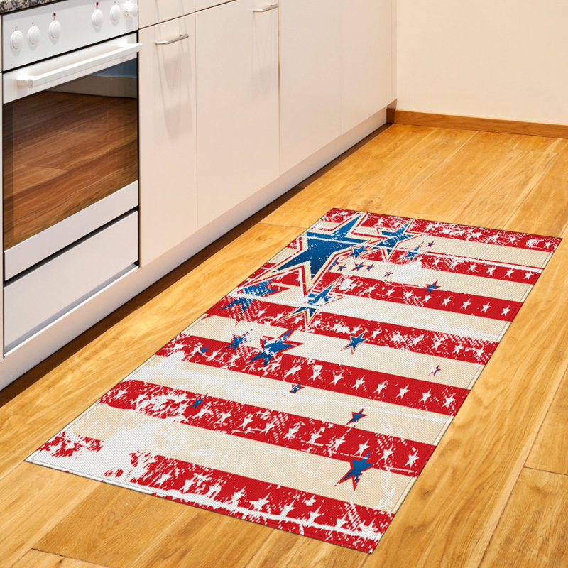Tapis décoratif en polyester à haute densité à longs fils American, Rectangle 2 pi 7 po x 5 pi