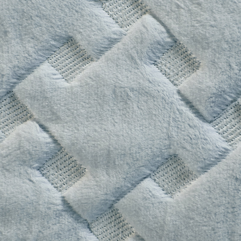 Ensemble de courtepointe en similifourrure de 4 pièces Tatami, Couvre-lit très grand + 3 pièces supplémentaire, Gris
