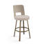 Tabouret de bar et de comptoir pivotant avec dossier Seagrass Arshavir-198901423-198901421