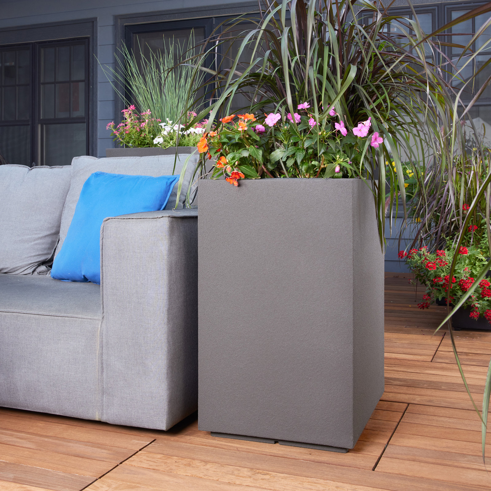 23" Planter Box, Slate Gray