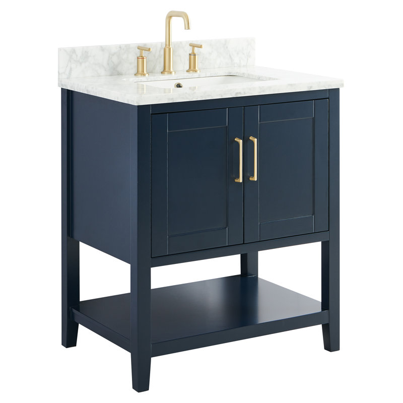 Meuble-lavabo Jegger, Bleu marine