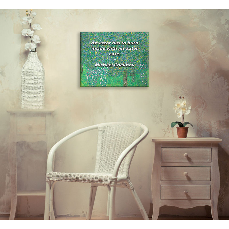 Toile tendue Union Rustic Gallery par Michael Chekhov: «Un comédien doit brûler à l’intérieur, H 13 po x l 18 po