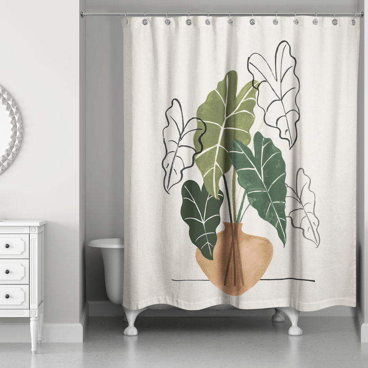 Bless international No Pattern And Not Solid Color Shower Curtain