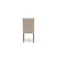 Cet ensemble de salle à manger 5 pièces comprend une table et 4 chaises de salle à manger en tissu de lin brun clair avec dossier rembourré - noyer antique-1943821049