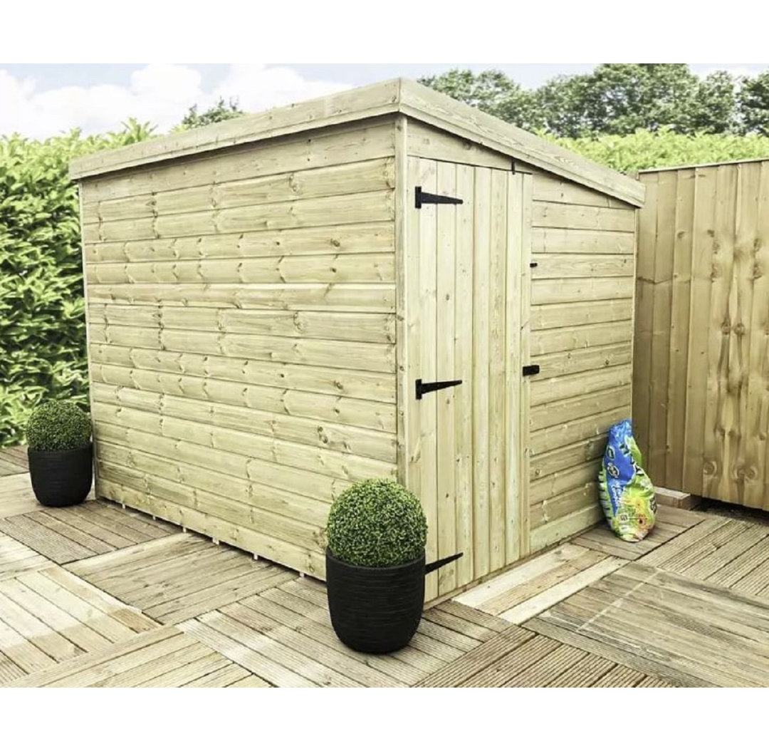 Argo 8 ft. W x 5 ft. D Solid Wood Garden Shed