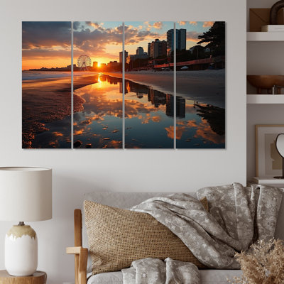 Myrtle Beach South II - 4 Piece Wrapped Canvas Print -  Highland Dunes, D9708EBEE53B4D5A85621155649734C1