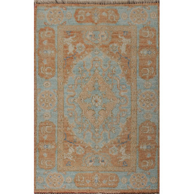 Vegetable Dye Oushak Foyer Oriental Rug 2x3