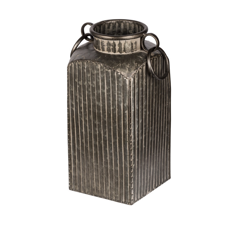 Boîte à fleurs en fer 100% Lavallée, H 15 po x l 6,8 po x P 6,8 po