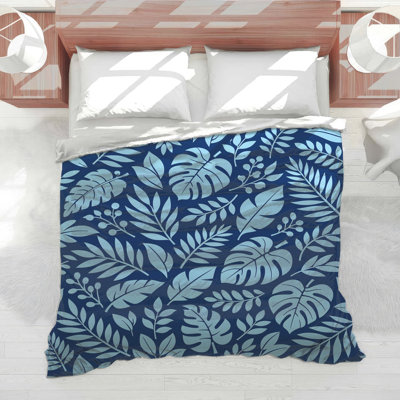 Tropical Leaf Pattern Comforter