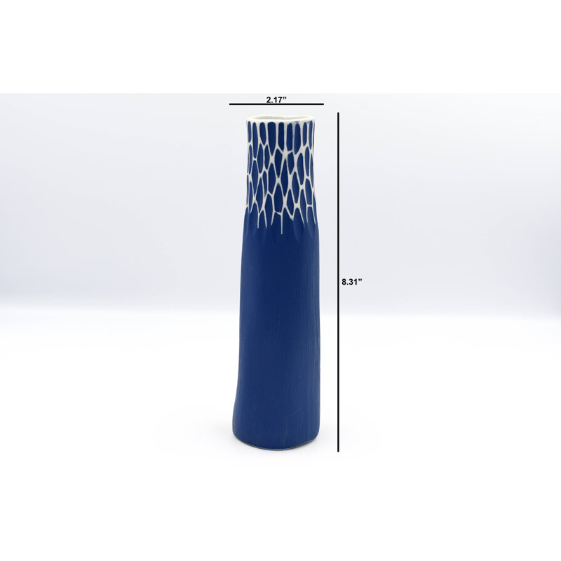 Batina Handmade Table Vase, 8.3" H x 2.2" W x 2.2" D