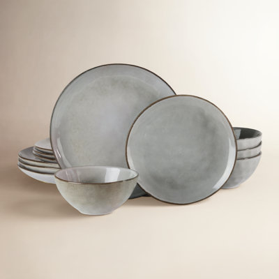 Leny Stoneware Dinnerware Set - Service for 4