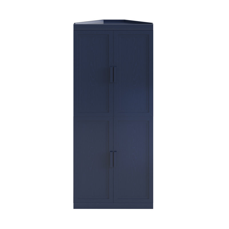 Armoire d'angle avec tablette réglable Cieria, Blue