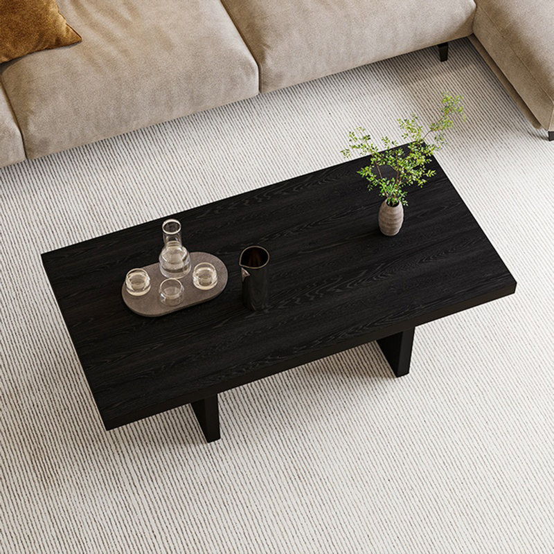 Table basse simple et élégante, H 15,75 po x L 59,06 po x l 26,77 po, Noir