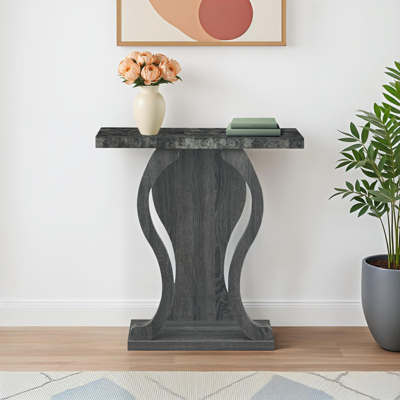 Hubbert 31.5'' Console Table, Gray, 34" H x 31.5" W x 11.5" D