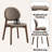 5Pcs Walnut Finish Dining Room Set