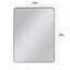 Miroir mural rectangulaire en métal, 24 po x 36 po, parfait pour la salle de bain, le salon et la chambre à coucher, rehausse l'espace et le style