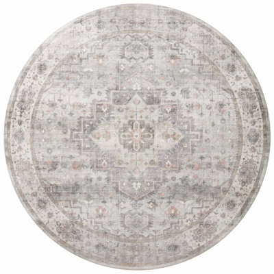 Tapis oriental colombe / rosé Jujhar