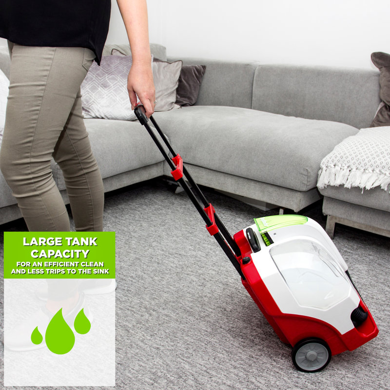 Rug Doctor Bagless Carpet Cleaner, White/Red