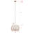 Asawer 3 Light Pendant With Tan Finish And Natural Tan Rope Shade