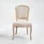 Chaise rembourrée avec pieds en bois